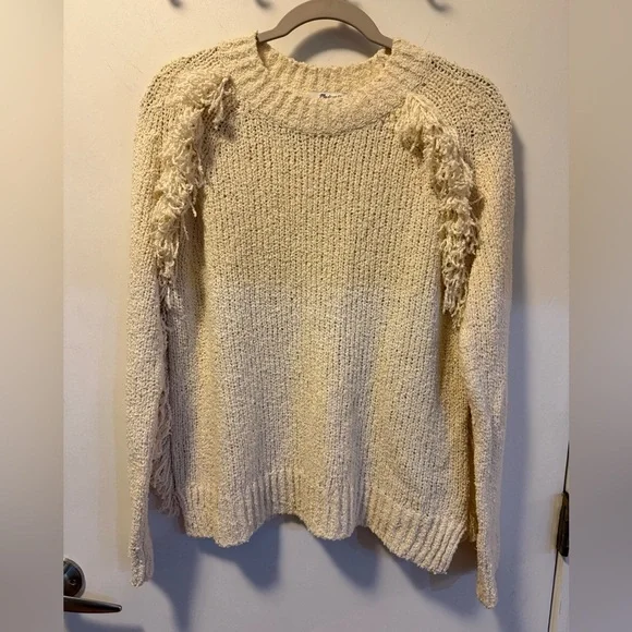 Madewell Fringe Sweater, Size S - Picture 3 of 6